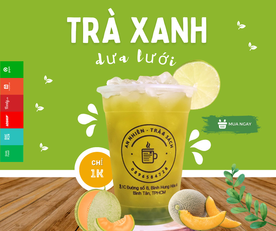 TRÀ XANH DƯA LƯỚI